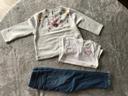 Ensemble sweat t-shirt jean chaussettes 24 mois