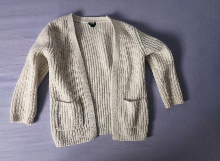 Gilet chaud, crème, taille 4 ans - photo numéro 1