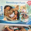 3 puzzles Vaiana 49 pièces