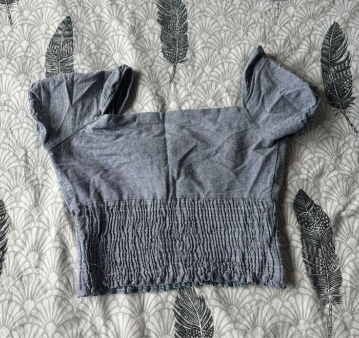 Croc top gris bleu - photo numéro 2