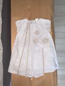 Robe blanche fille 18 mois