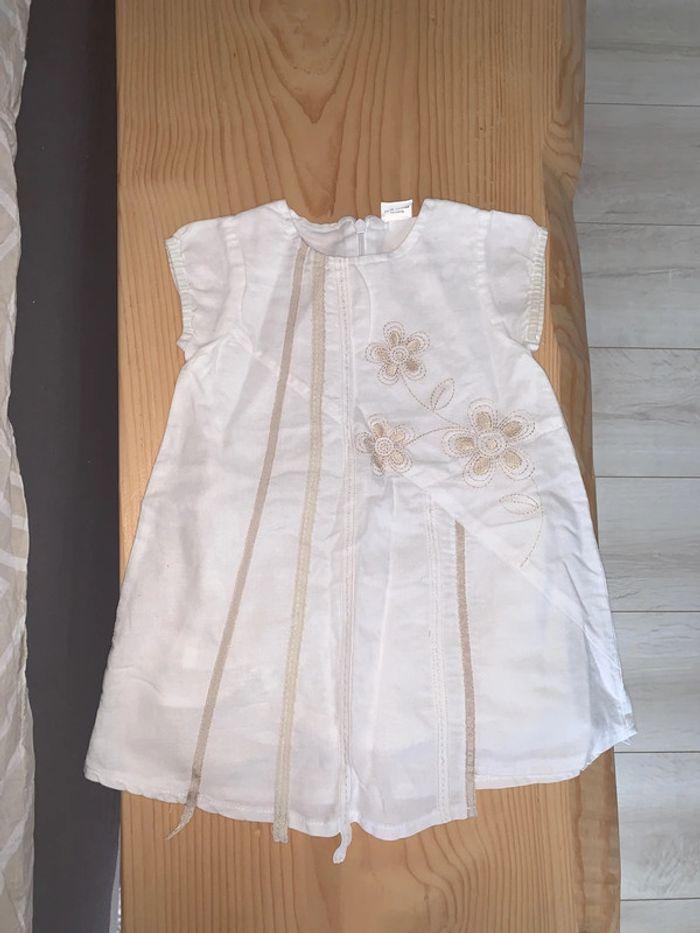 Robe blanche fille 18 mois