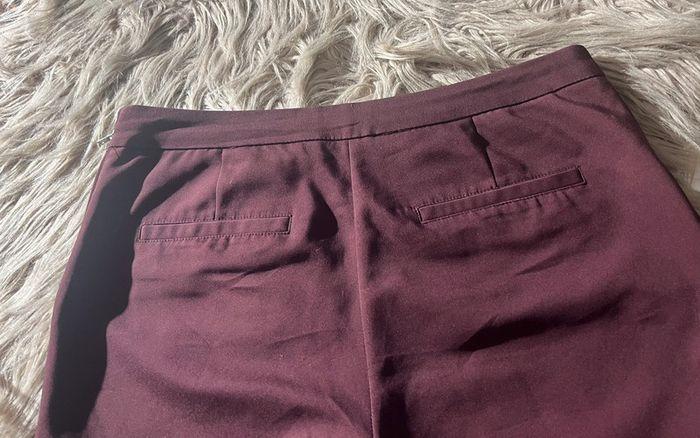 Pantalon bordeaux Kiabi taille 40 - photo numéro 3