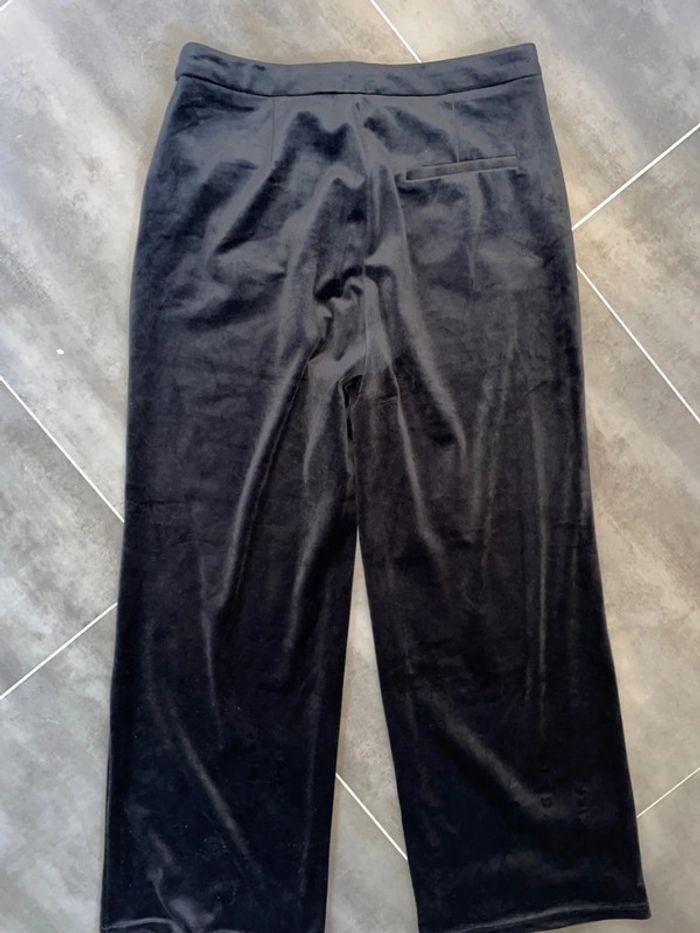 Pantalon noir large en velours - photo numéro 2