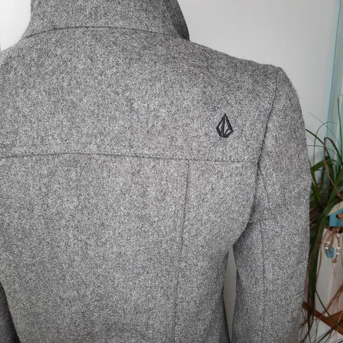 Manteau blouson femme Volcom en laine gris taille XS - photo numéro 8