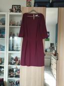 Robe bordeaux manches 3/4 jacqueline Riu - Taille XL 42