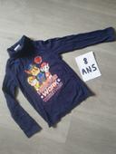 Maillot t-shirt sous pull 8ans garçon