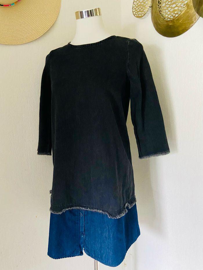 Robe en jean Zara Trafaluc Taille XS - photo numéro 3