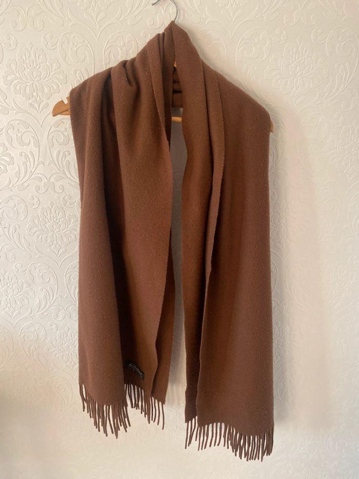 Brown scarf 100% lambwool - photo numéro 5