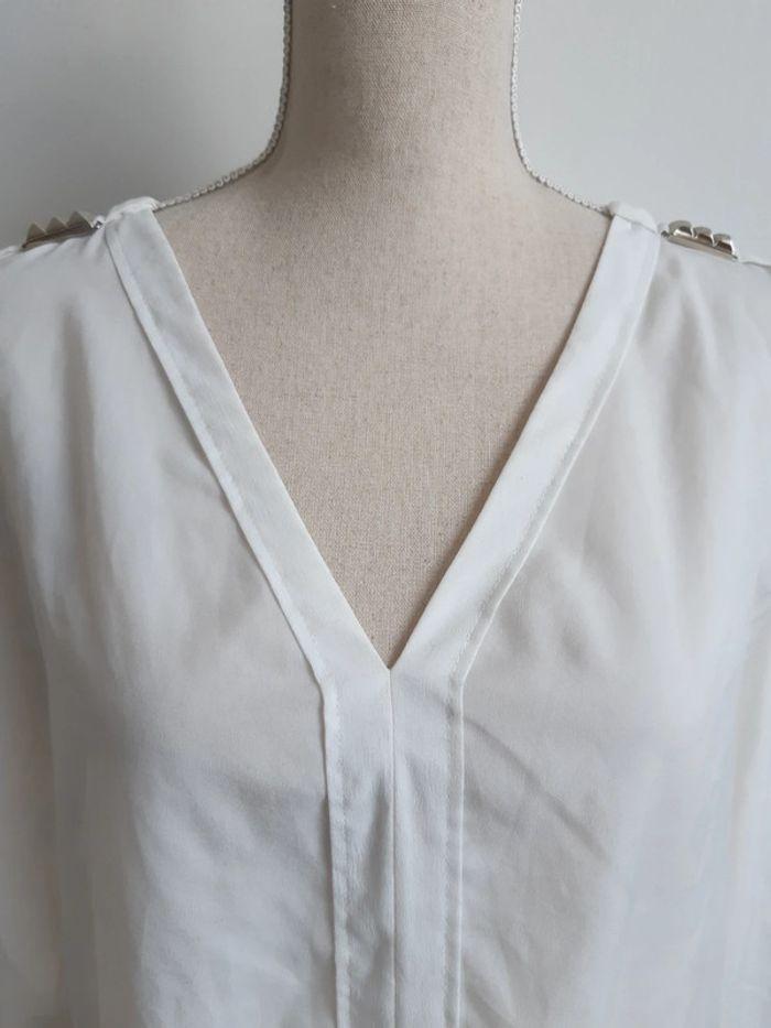 Blouse blanche Zara T38 - photo numéro 2