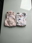 Lot de 2 pyjama velours bébé fille 6 mois