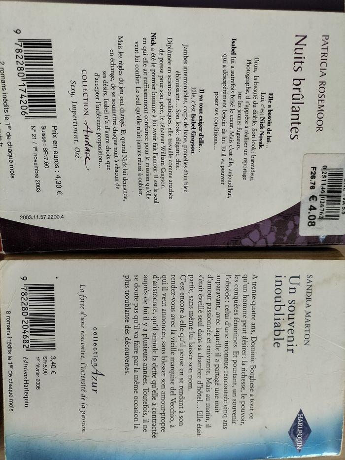 Lot de romans Harlequin,audace,azur.. - photo numéro 4