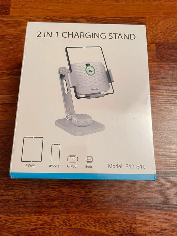 [NEUF] Chargeur à induction sans fil 2 en 1 - photo numéro 2