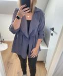 Veste fluide gris/bleu