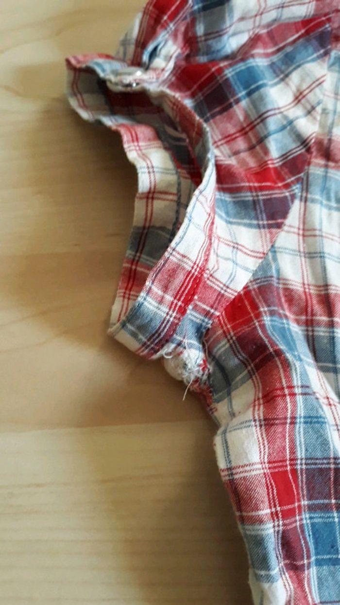 Chemise manches courtes à carreaux - photo numéro 4