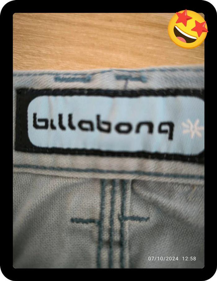 Pantalon large bleu clair Billabong taille 38 - photo numéro 4