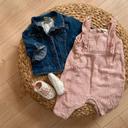 Ensemble salopette + veste jean 6M