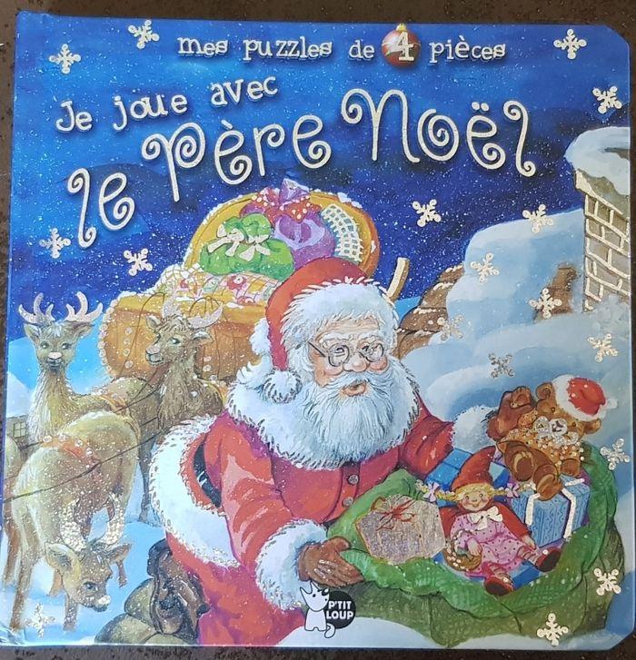 Livre puzzle "je joue avec le père Noël" - photo numéro 1