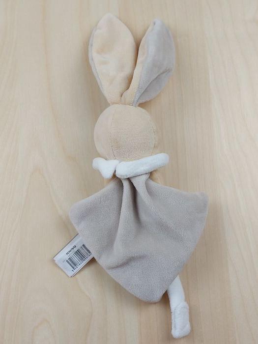 Doudou lapin beige blanc marron Un rêve de bébé CMP GIFI attache tétine étoile - photo numéro 2