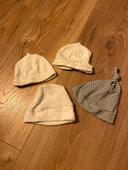 Lot 4 bonnets naissance