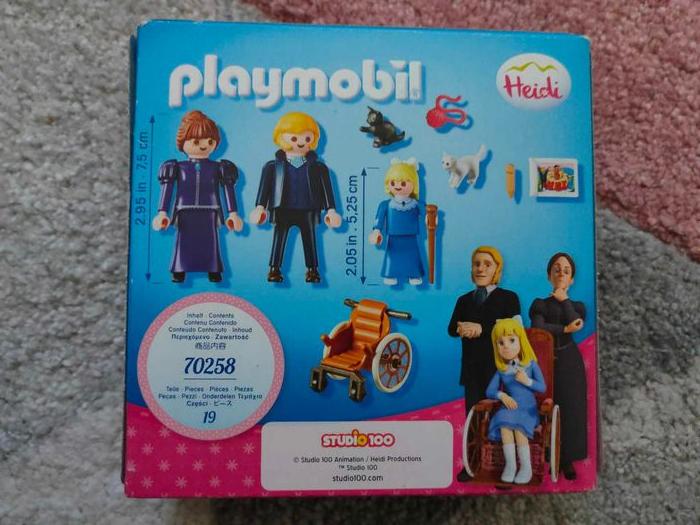 Playmobil Heidi - Clara avec son père et Mlle Rottenmeier 70258 - photo numéro 2