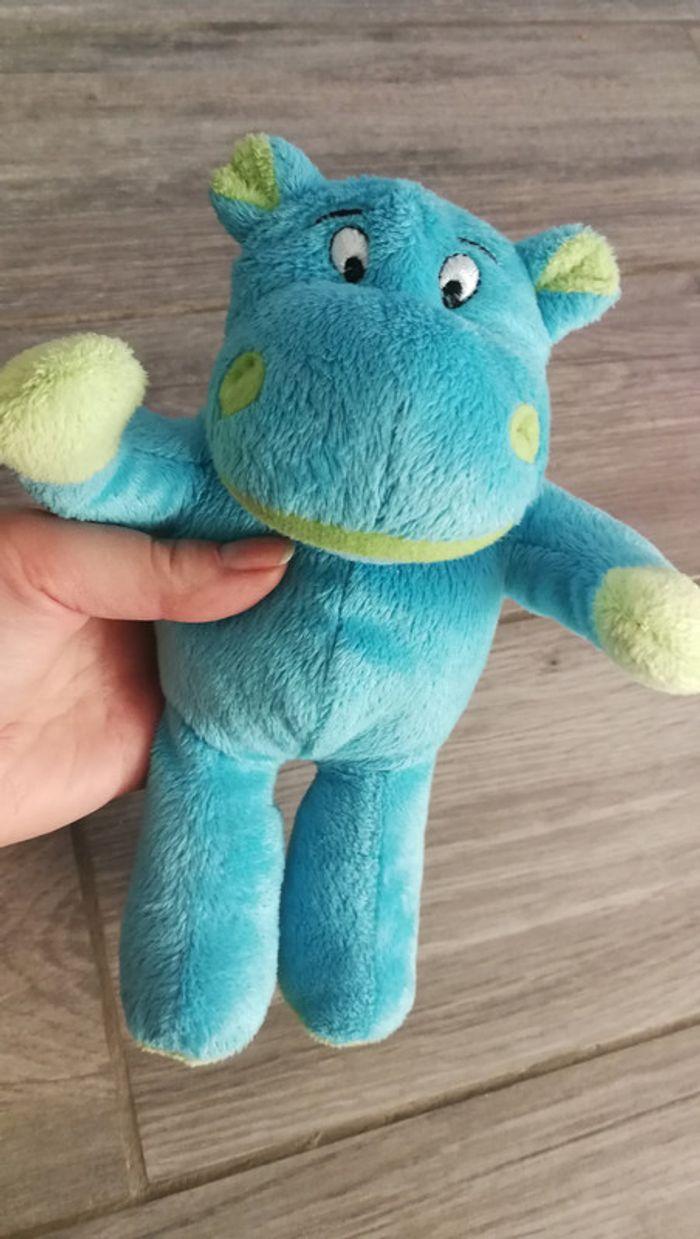 Peluche hippopotame bleu GTI - photo numéro 1