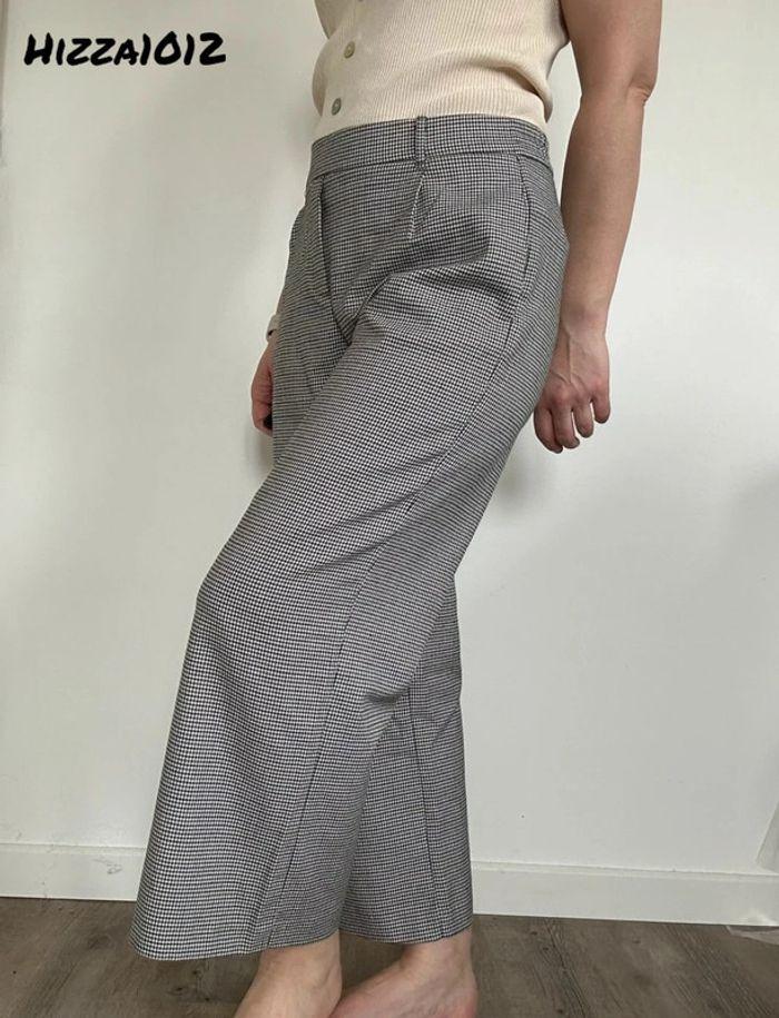 Pantalon 7/8ème noir et blanc Zara taille 38 💖 - photo numéro 2