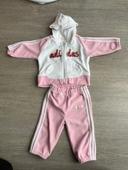 Ensemble Adidas rose et blanc 6 mois