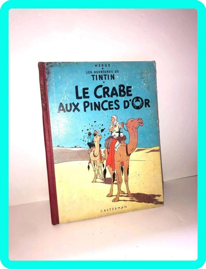 Bd Bande dessinée les aventures de tintin, le crabe aux princes d’or b23 1957 - photo numéro 6