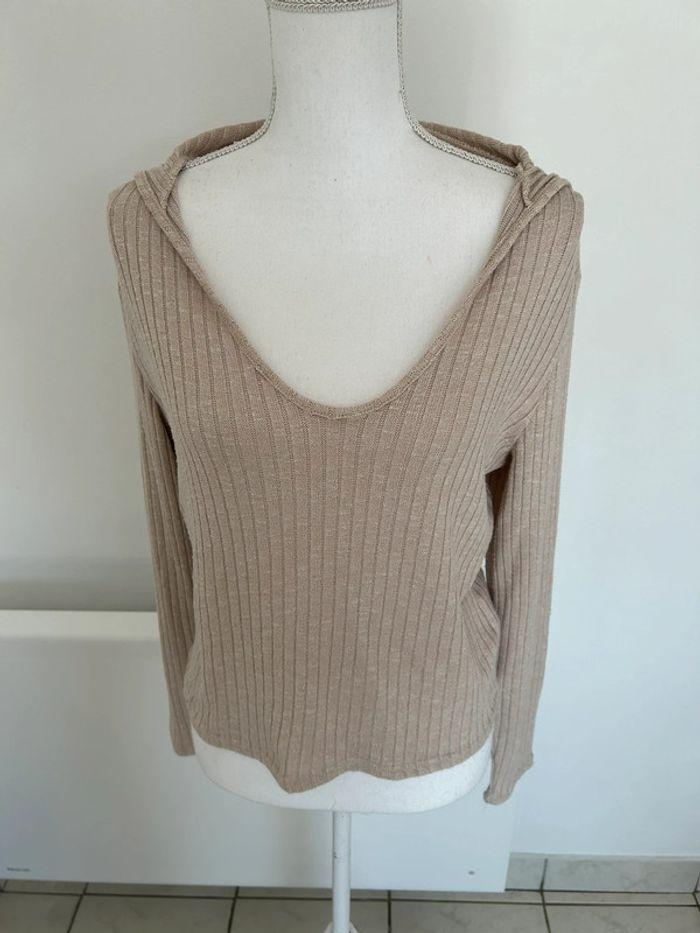 Pull fin beige - photo numéro 1