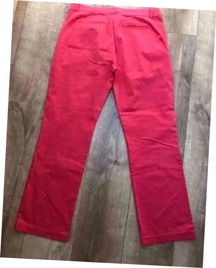 Pantalon broek Talking French taille 38 couleur framboise - photo numéro 6