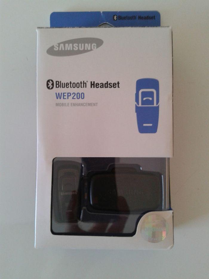 Kit oreillette bluetooth wep200 samsung - photo numéro 1