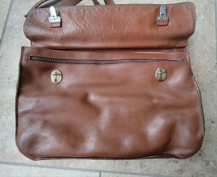 Magnifique sac vintage en cuir marque Ima besace porte document - photo numéro 15