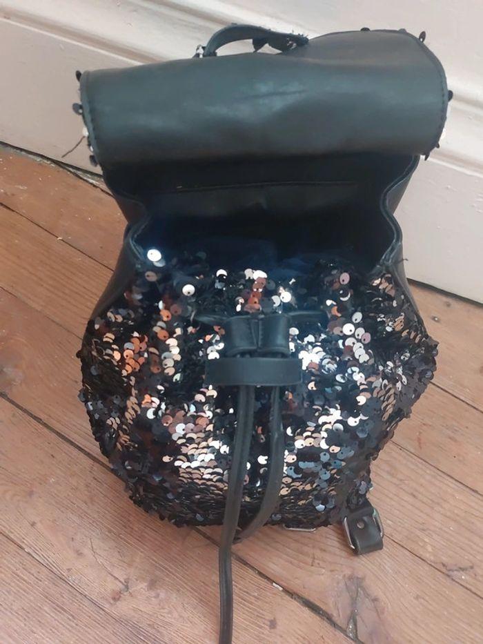 Sac à dos cuir noir et sequins missguided - photo numéro 4