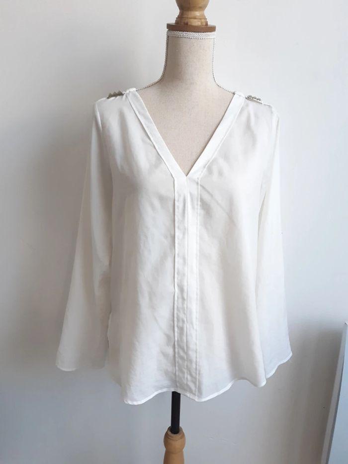 Blouse blanche Zara T38 - photo numéro 1