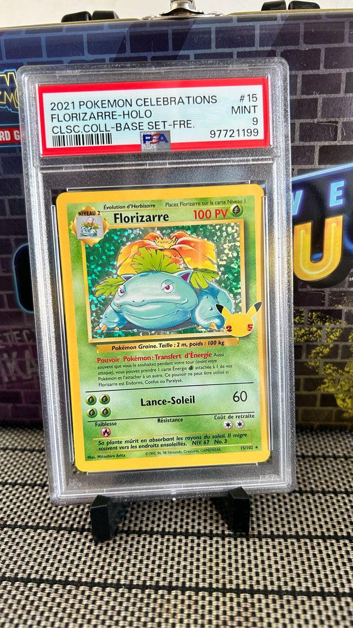 Pokémon Florizarre holo Celebration 25ans PSA 9