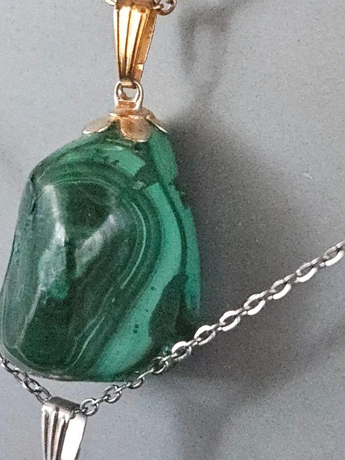 Collier en pierre naturelle verte - photo numéro 8