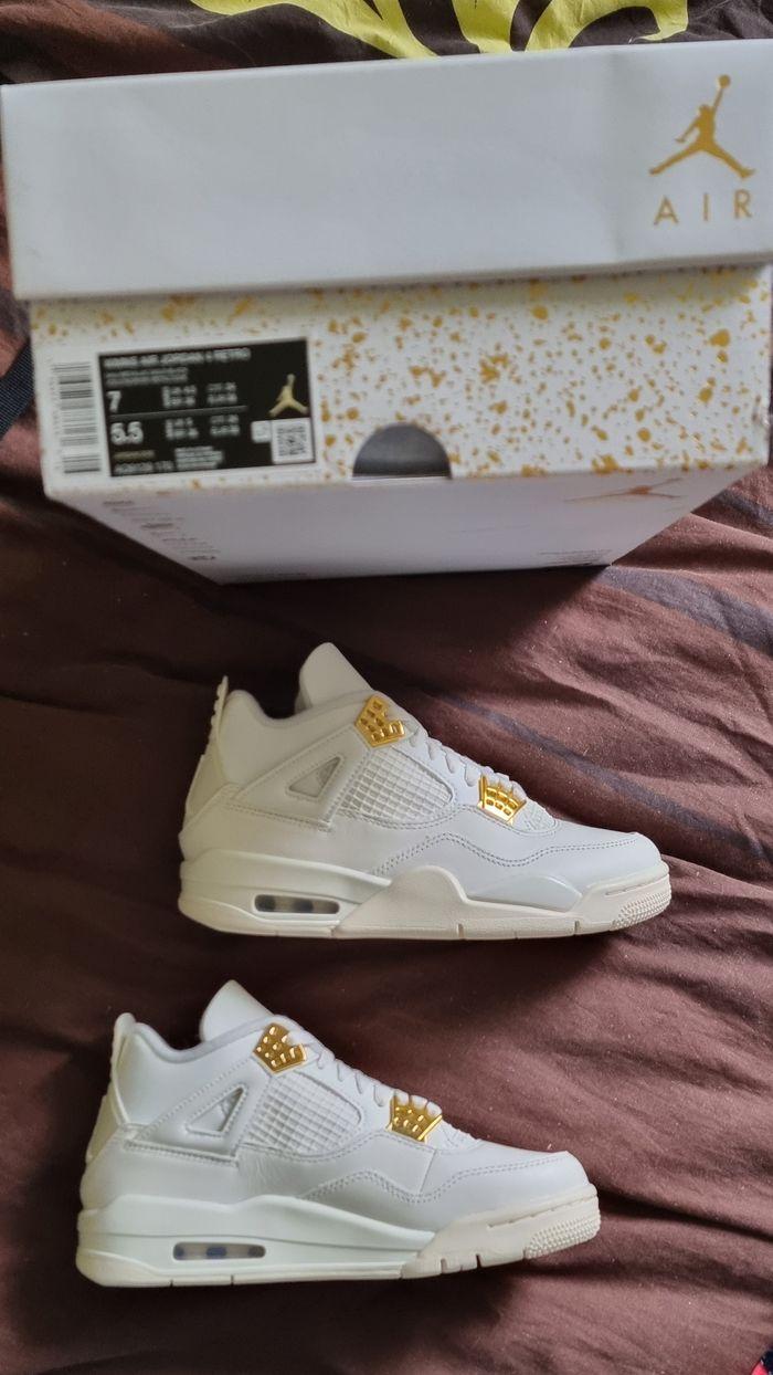 Air Jordan 4 Metallic Gold Nike P38 - photo numéro 2