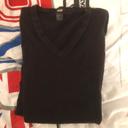 Pull très fin noir col V noir taille M H&M