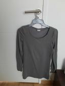 T shirt manche longue gris edc