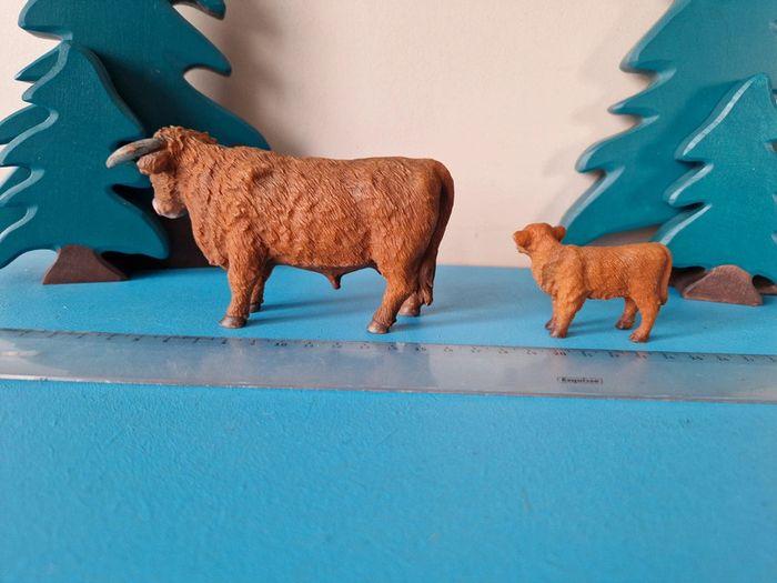 Lot de 2 figurines bœuf et bébé marque collecta - photo numéro 3