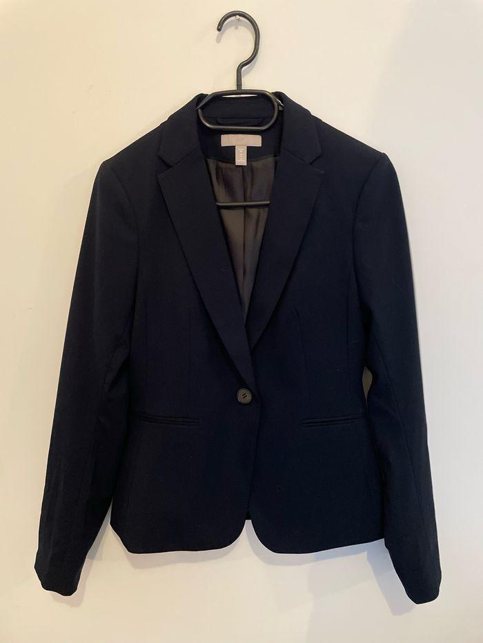 Blazer cintré marine H&M - photo numéro 1