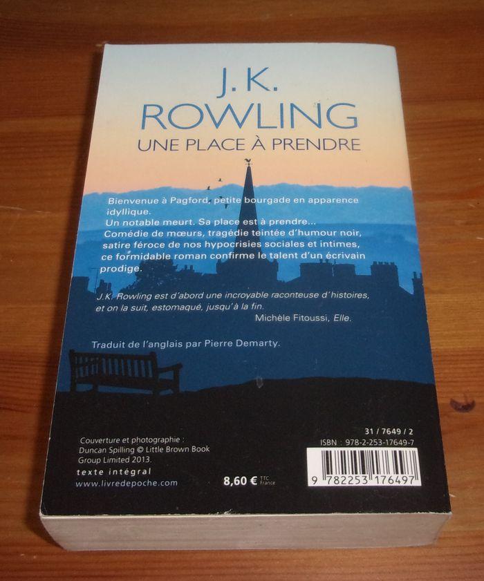 Une place à prendre de j.k. rowling roman - photo numéro 2