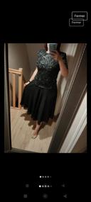 Superbe robe vintage sequins taille 42 vintage noire