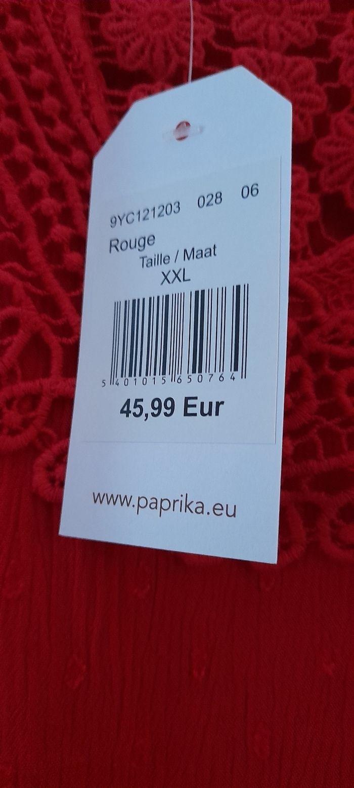 Tunique paprika rouge xxl 50 52 - photo numéro 3