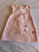 Robe chasuble sans manche polaire rose bébé 3 mois Kiabi