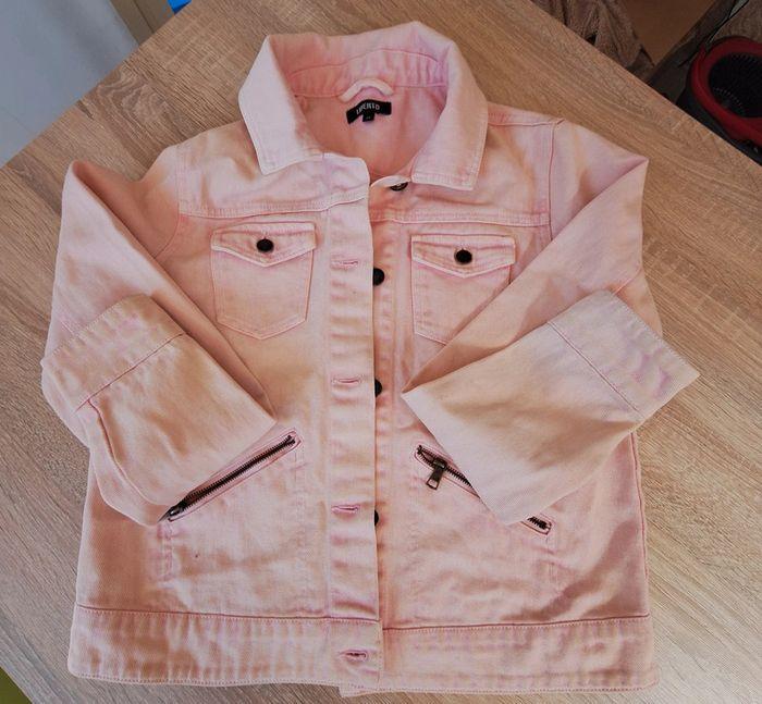 Veste jean rose