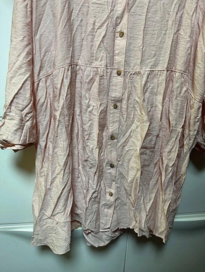 Tunique robe rose pastel h&m taille 3xl - photo numéro 2