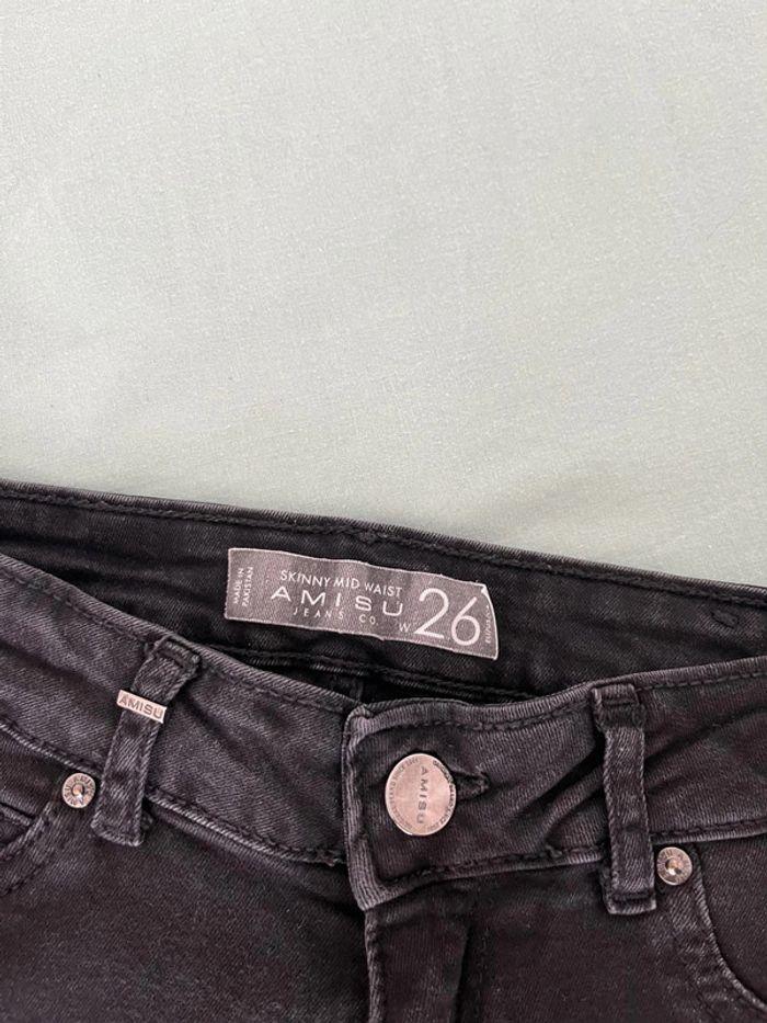 Jean skinny gris anthracite - photo numéro 7