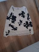 Pull blanc et noir H&M